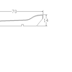 BATTISCOPA RIVESTITO MM. 70x14