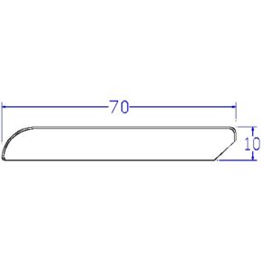 BATTISCOPA RIVESTITO MM.10 SPESSORE