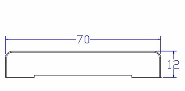 COPRIFILO PIATTO DA MM.12 SPESSORE