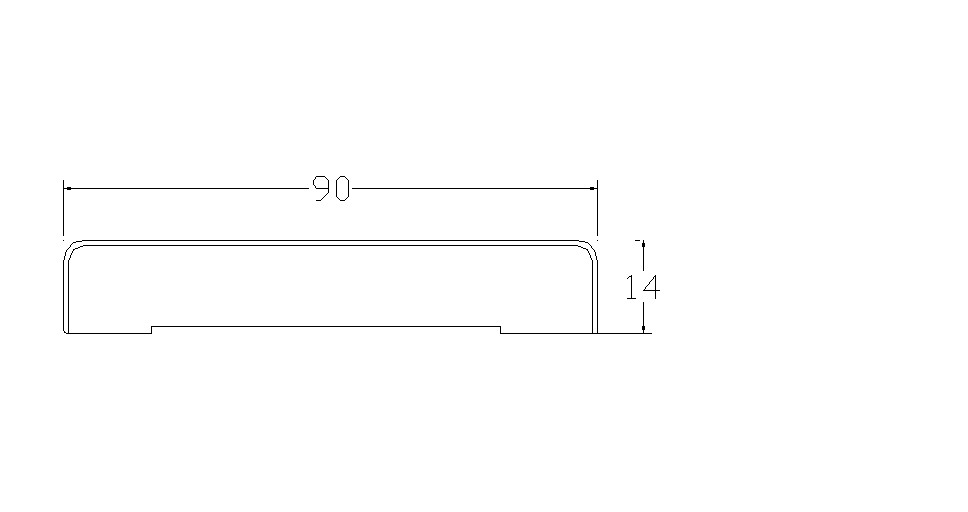 COPRIFILO PIATTO MM.90x14