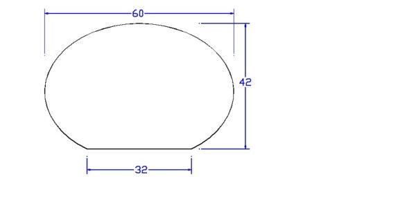 CORRIMANO MASSELLO MOD. OVALE PICCOLO
