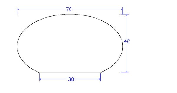 CORRIMANO MASSELLO MOD.OVALE GRANDE