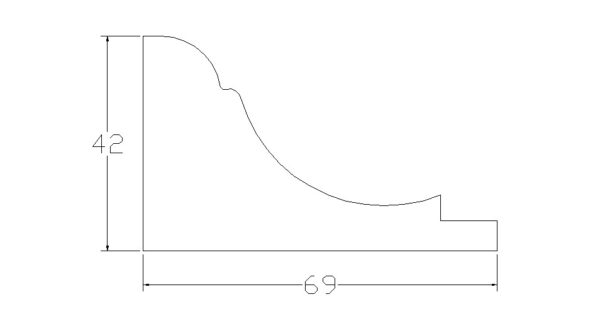 PROFILO MASSELLO MM. 69x42